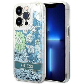 Guess Guess Tvrda Futrola Za Iphone 14 Pro Max 6.7 Cvijet Tekući Šljokice