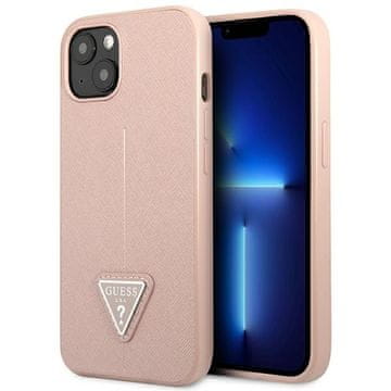 Guess Guess Tvrda Futrola Za Iphone 14 Plus 15 Plus Saffiano Trokutni Logo