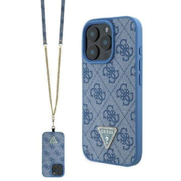 Guess Guess Tvrda Futrola Za Iphone 16 Pro S Metalnim Logom I Trakom