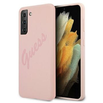 Guess Samsung Galaxy S21 Plus tvrda futrola za skripte Vintage roza