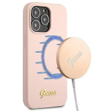 Guess Guess Tvrda Silikonska Futrola Za Iphone 13 Pro Max 6.7 Za Magsafe Zlatna