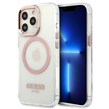 Guess Guess Tvrda Futrola Za Iphone 13 Pro 13 6.1 Za Magsafe Metalni Okvir