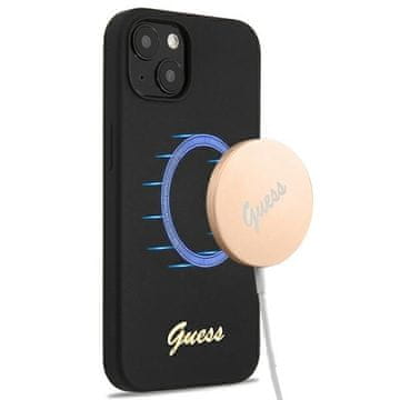 Guess Guess Tvrda Silikonska Futrola Za Iphone 13 14 6.1 Za Magsafe Zlatni Logo