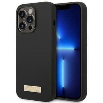 Guess Guess Tvrda Futrola Za Magsafe Iphone 14 Pro Max 6.7 Silikonska S Pločicom S Logom