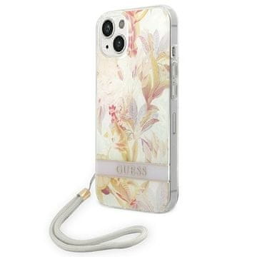 Guess Guess Tvrda Futrola Za Iphone 14 Plus 15 Plus 6.7 Za Magsafe Cvjetni Remen
