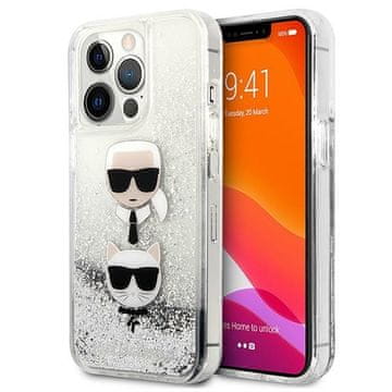 Karl Lagerfeld Futrola za iPhone 13 Pro Max Liquid Glitter Silver
