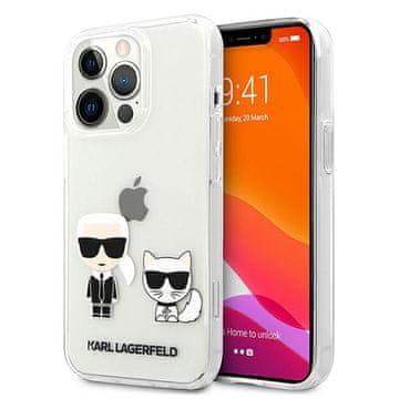 Karl Lagerfeld prozirna maskica za iPhone 13 Pro Max Karl & Choupette