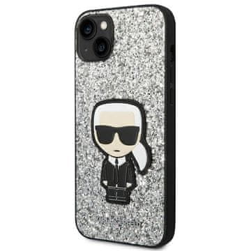 Karl Lagerfeld Karl Lagerfeld Tvrda Futrola Za Iphone 14 Plus 15 Plus Sa Šljokicama I Pahuljicama