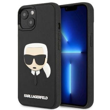 Karl Lagerfeld Futrola za iPhone 14 Plus 3D guma Karlova glava crna