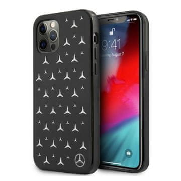 MERCEDES Futrola za iPhone 12 Pro Max srebrne zvijezde crna