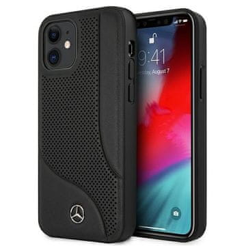 MERCEDES Perforirana kožna futrola za iPhone 12 mini , crna