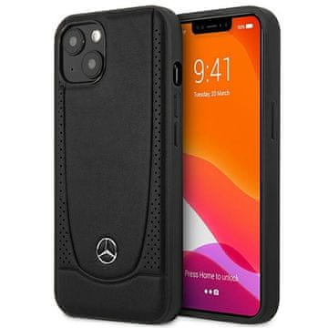 MERCEDES Tvrda kožna futrola za iPhone 14 Plus, urbana, crna