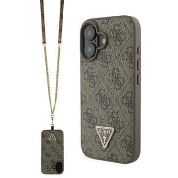 Guess Guess Futrola Za Iphone 16 6.1 Tvrda Futrola S Metalnim Logom, Strass, Crossbody