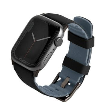 UNIQ Remen za Apple Watch 38/40/41mm Linus Airsoft silikonski crni