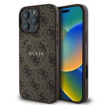 Guess MagSafe Classic Logo smeđa maskica za iPhone 16 Pro