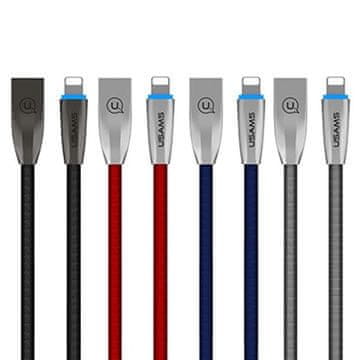 USAMS Lightning kabel 1,2 m za brzo punjenje, sivi