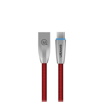 USAMS USB-C kabel 1,2 m crveni