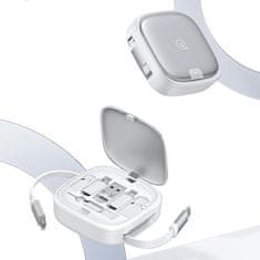 INNA Usams 3-U-1 Kabel Za Microusb Usb-C Na Lightning 60W Uvlačivi Srebrni S