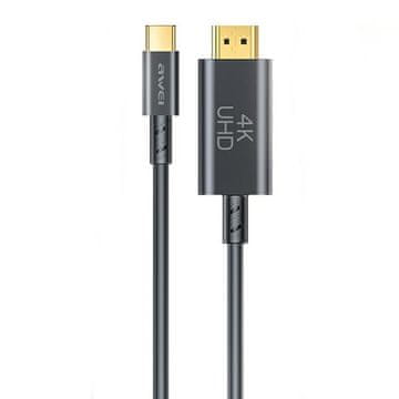 Awei USB-C na HDMI kabel 4K 30Hz crni