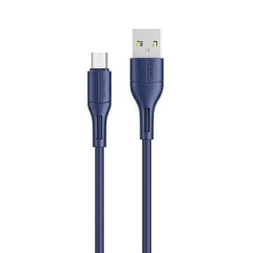 USAMS 1m MicroUSB kabel za brzo punjenje, plavi