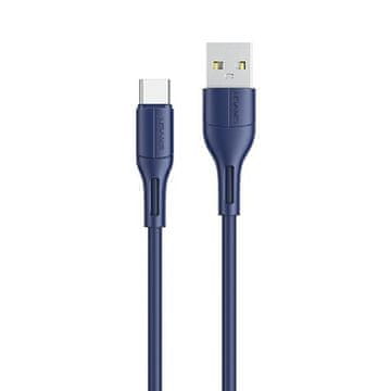 USAMS USB-C kabel 1m za brzo punjenje, plavi