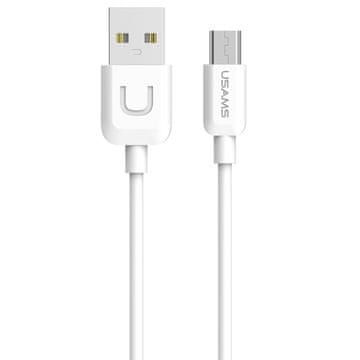 USAMS U-Turn microUSB kabel 1 m bijeli/bijeli 2A MICUSBXD02 (US-SJ098)