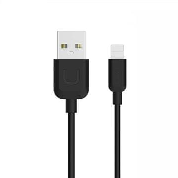 USAMS Lightning kabel 1m za brzo punjenje, crni