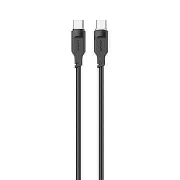 USAMS USAMS kabel USB-C na USB-C 100W 1,2m, brzi Display Port punjač, Lithe Series, crni SJ567USB01(US-SJ567)
