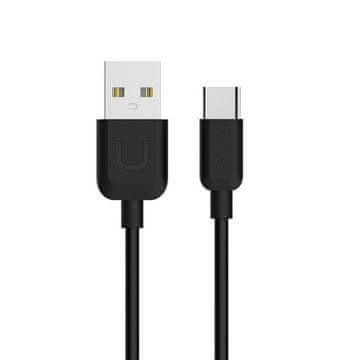 USAMS U-Turn USB-C kabel 1 m crno/crno 2A TCUSBXD01 (US-SJ099)