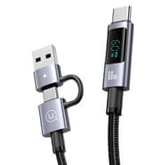 INNA Usams 6-U-1 Kabel Za Brzo Punjenje 60 W Za Iphone I Android Telefone 2 M Aluminijski