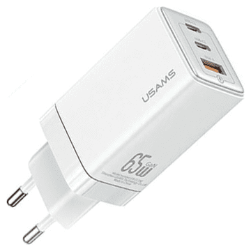 INNA Usams Punjač 2Xusb-C 1Xusb 65W Za Magsafe Iphone 14 Pro Max Pd3.0 Qc3.0
