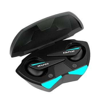 Awei Bluetooth 5.0 T23 TWS Gaming slušalice crne boje
