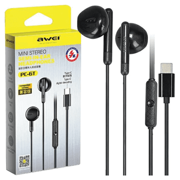 Awei Awei Pc-6T Stereo Slušalice S Usb-C Priključkom Za Prijenosna I Macbook Računala