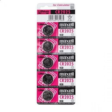 Maxell Maxell Cr2025 Baterije 1 Blister Za Satove 5 Komada Velika Snage Količina