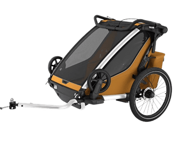 Thule Chariot Sport 2 Double prikolica za bicikle, prirodno zlato