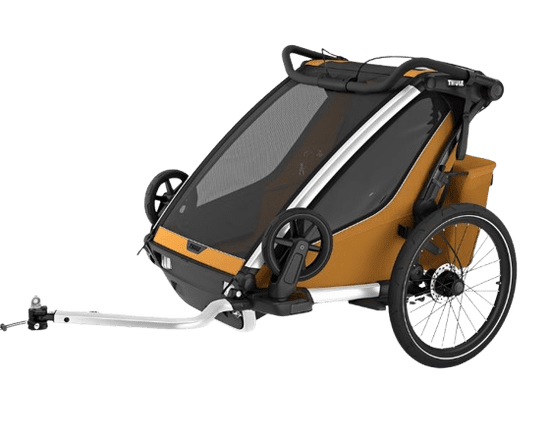 Thule Chariot Sport 2 Double prikolica za bicikle, prirodno zlato