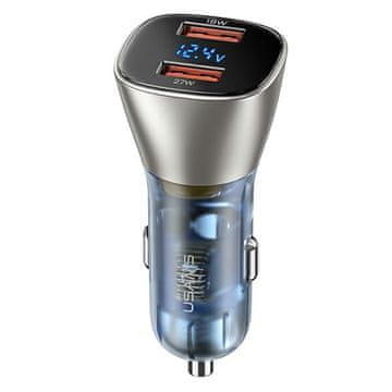USAMS auto punjač C29 45W 2xUSB-AFrst Charge svijetlo zlatni CC154CC01(US-CC154)