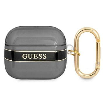 Guess Futrola za AirPods 3, kolekcija Strap, crna 3666339047061