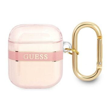 Guess Guess Strap Collection futrola za AirPods roza