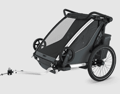 Thule Chariot Cross 2 Double prikolica za bicikle, Dark Slate