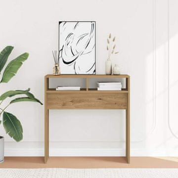 Vidaxl Konzolni stolić, Artisan hrast, 78x30x80 cm