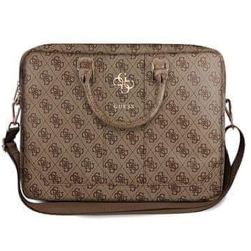 Guess Torba za prijenosno računalo Guess 4G Big Logo do 16" - smeđa