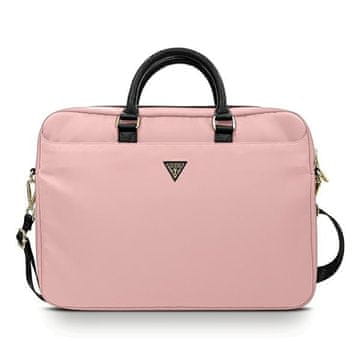 Guess Guess Torba Za Prijenosno Računalo Od 16 Inča Za Apple Macbook, Najlonska, S Trokutastim Logom