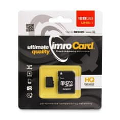 IMRO Imro Microsd Memorijska Kartica 128 Gb Za Mobitele, Tablete, Konzole, Snimanje 10C