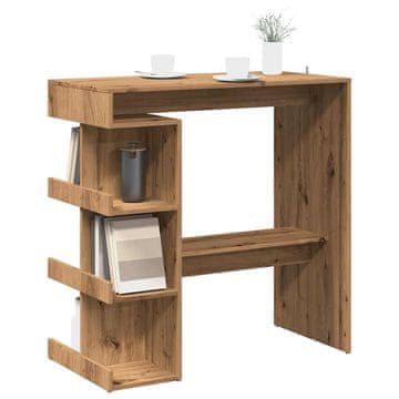 Vidaxl Barski stol s policama, Artisan hrast, 100x48x101,5 cm