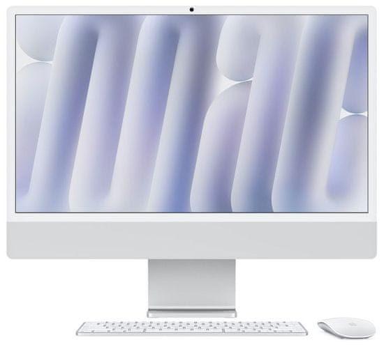Apple iMac 24 računalo, M4, 10C GPU, 16GB, SSD256GB, srebrn