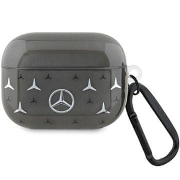 MERCEDES velika crna futrola za AirPods Pro s uzorkom zvijezda