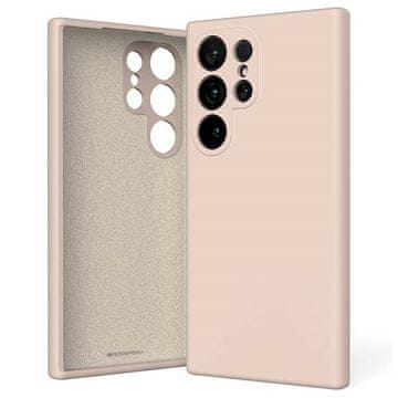 Mercury Silikonska maskica za Samsung Galaxy S24 Ultra, ružičasta, pijesak