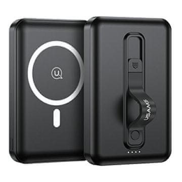 USAMS Powerbank PB64 10000mAh 20WQC3.0+PD Magnetski bežični brzi punjač crna/crna 10KCD17301 (US-CD173)