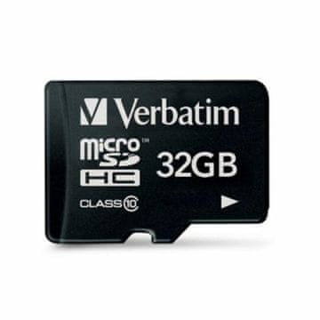 Verbatim Verbatim Microsdhc Kartica 32 Gb Za Mobitele, Tablete I Tablet 10 Mb/S Visoke Performanse